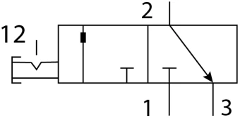 Грибовидная кнопка Festo PR-3-M5-RD