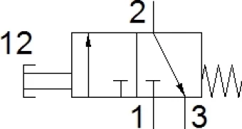 Грибовидная кнопка Festo P-3-M5-BK