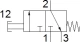 Грибовидная кнопка Festo P-3-M5-BK