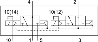 Распределитель с электроуправлением Festo VUVG-L14-T32U-AZT-G18-1P3