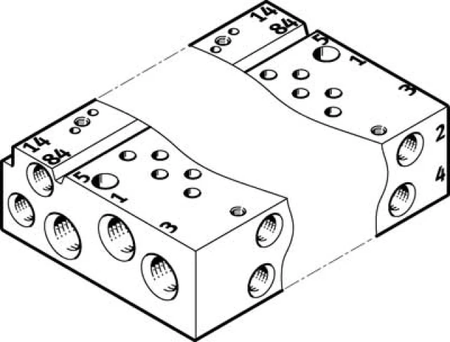 Коллектор Festo VABM-L1-10AW-M7-3