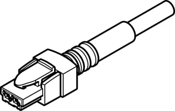 Штекерная розетка с кабелем Festo NEBV-HSG2-P-2.5-N-LE2
