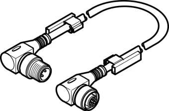 Соединительный кабель Festo NEBU-M12W5-K-0.5-M12W5