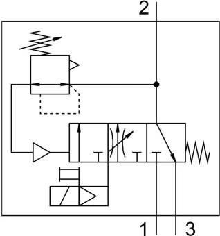 Клапан плавного пуска/быстрого выхлопа Festo MS9-SV-G-C-V24-S-VS