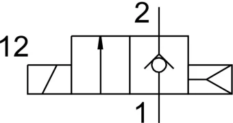 Распределитель с электроуправлением Festo MHJ9-QS-4-LF