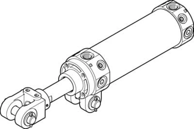 Пневмоцилиндр на шарнирах Festo DWC-63-50-Y-G