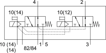Распределитель с электроуправлением Festo VUVG-S10-T32U-MZT-M7-1T1L
