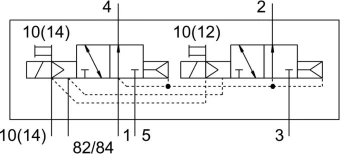 Распределитель с электроуправлением Festo VUVG-S14-T32U-AZT-G18-1T1L