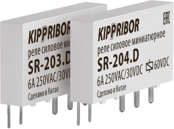 Интерфейсное промежуточное реле KIPPRIBOR SR-204-D