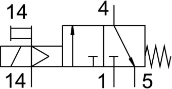 Распределитель с электроуправлением Festo VUVB-ST12-M32C-MZH-QX-1T1