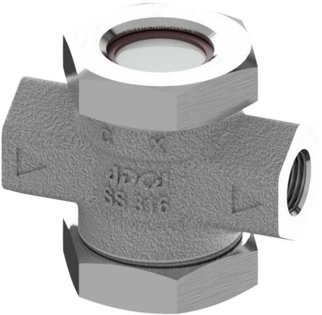 Стекло смотровое двустороннее ADCA DW40SS Ру40 Ду3/4 (PN40 DN20 )
