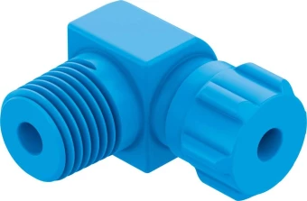 Штуцер ниппельный угловой с накидной гайкой Festo GCK-1/8-PK-4-KU