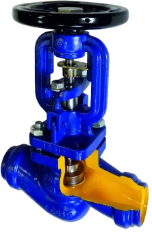 Вентиль запорный сварной из стали сальниковый Zetkama 217F-050-E01 Ру40 Ду50 (PN40 DN50 )