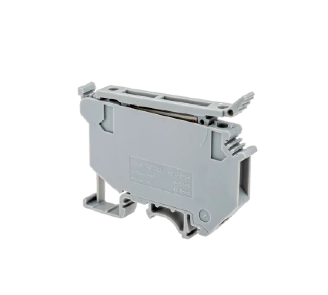 Винтовая клемма с держателем предохранителя MEYERTEC MTU-4F24 (комплект 10 шт)