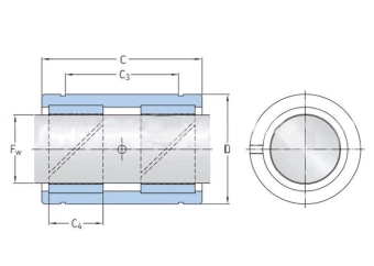 Линейный подшипник скольжения SKF LPAR80