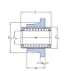 Линейный подшипник в сборе с корпусом SKF LVCR 30 D-2LS