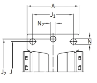 Линейный подшипник в сборе с корпусом SKF LUCD 40 D-2LS