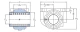 Линейный подшипник в сборе с корпусом SKF LUCD 30 D-2LS