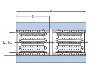 Линейный подшипник в сборе с корпусом SKF LTBR 20-2LS