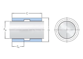 Линейный подшипник скольжения SKF LPBR14