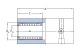 Линейный подшипник в сборе с корпусом SKF LTCD 30 D-2LS