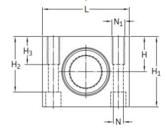 Линейный подшипник в сборе с корпусом SKF LTCD 30 D-2LS