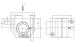 Линейный подшипник в сборе с корпусом SKF LUNE 16 D-2LS