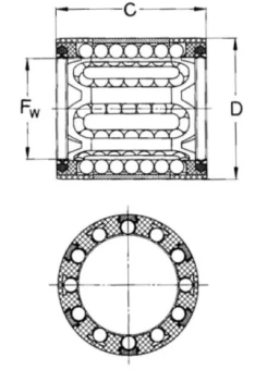 Линейный шариковый подшипник SКF LBBR8-2LS