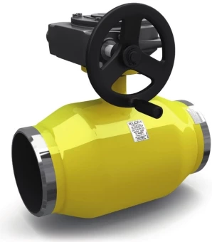 Кран шаровый полнопроходной под приварку LD КШЦП Р Gas Ру16 Ду150 (PN16 DN150)