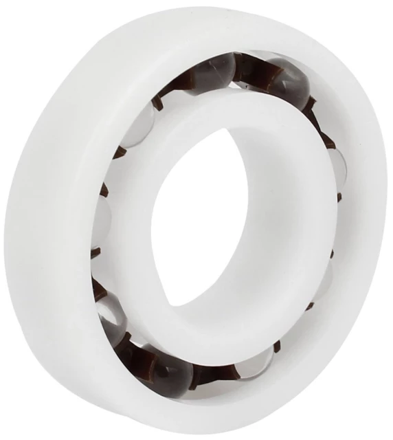 Подшипник шариковый однорядный 6001 POMGLASS (101) 12x28x8 мм ISB (пласт., стекл. шар.)
