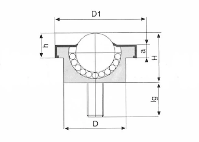 Шариковая опора SP 15 B-FL ISB
