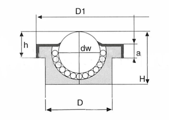 Шариковая опора SP 25 D ISB