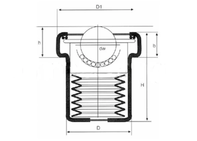Шариковая опора SP 30 AF ISB