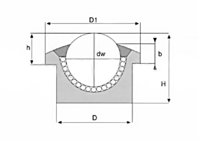 Шариковая опора SP 30 SS-CD ISB