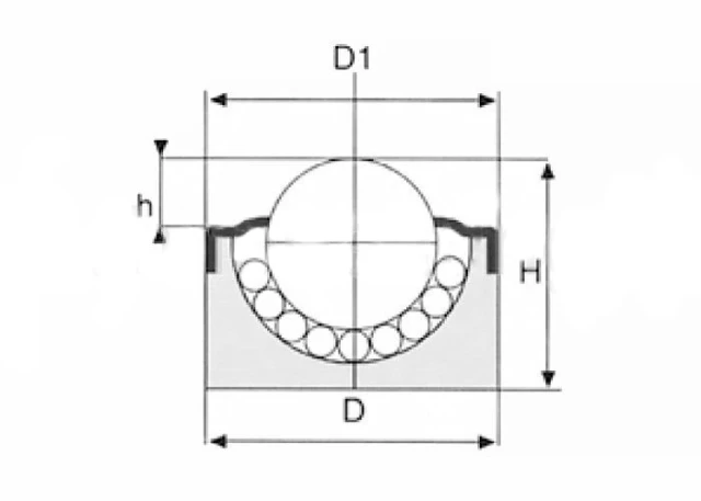 Шариковая опора SP 8 B ISB
