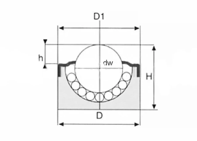 Шариковая опора SP 8 SS-CD ISB