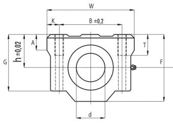 Линейный подшипник в сборе с корпусом NBS (ISB) SCW10UUAS