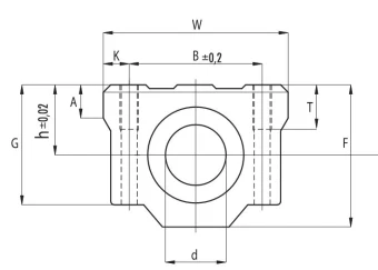 Линейный подшипник в сборе с корпусом NBS (ISB) SC50UUAS