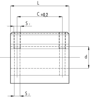 Линейный подшипник в сборе с корпусом NBS (ISB) SC50UU