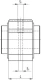 Линейный подшипник в сборе с корпусом NBS (ISB) SCV08UU