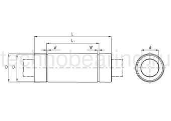 Линейный шариковый подшипник NBS (ISB) KB 16 36 PP