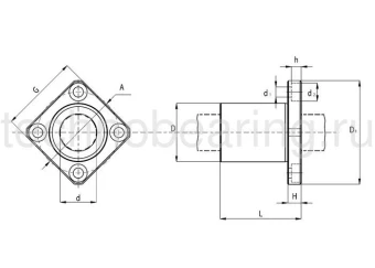 Линейный шариковый подшипник NBS (ISB) KBK 20 PP