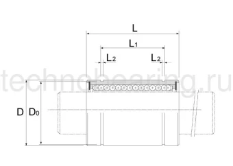 Линейный шариковый подшипник TECHNIX LM 16-UU