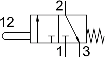 Пневматический концевой выключатель Festo S-3-PK-3-B
