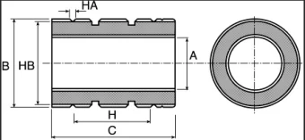 Линейный подшипник скольжения FLI FMTC50