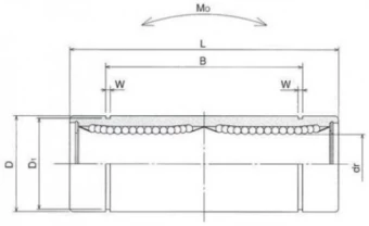 Линейный шариковый подшипник FLI LM 8L