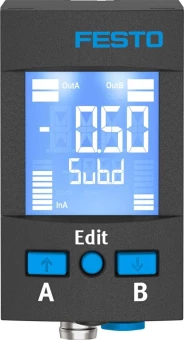 Датчик давления Festo SPAU-V1R-W-Q4D-L-PNLK-PNVBA-M8D