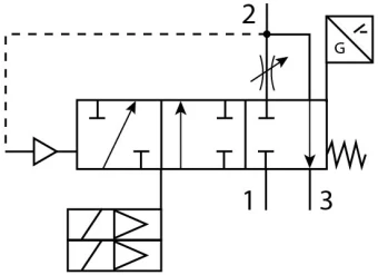 Клапан плавного пуска/быстрого выхлопа Festo MS6-SV-1/2-E-ASIS-SO-AG