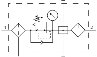 Комбинация блоков подготовки воздуха Festo FRC-1/4-DB-7-MINI-KA