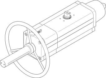 Неполноповоротный привод Festo DAPS-0360-090-RS2-F1012-MW
